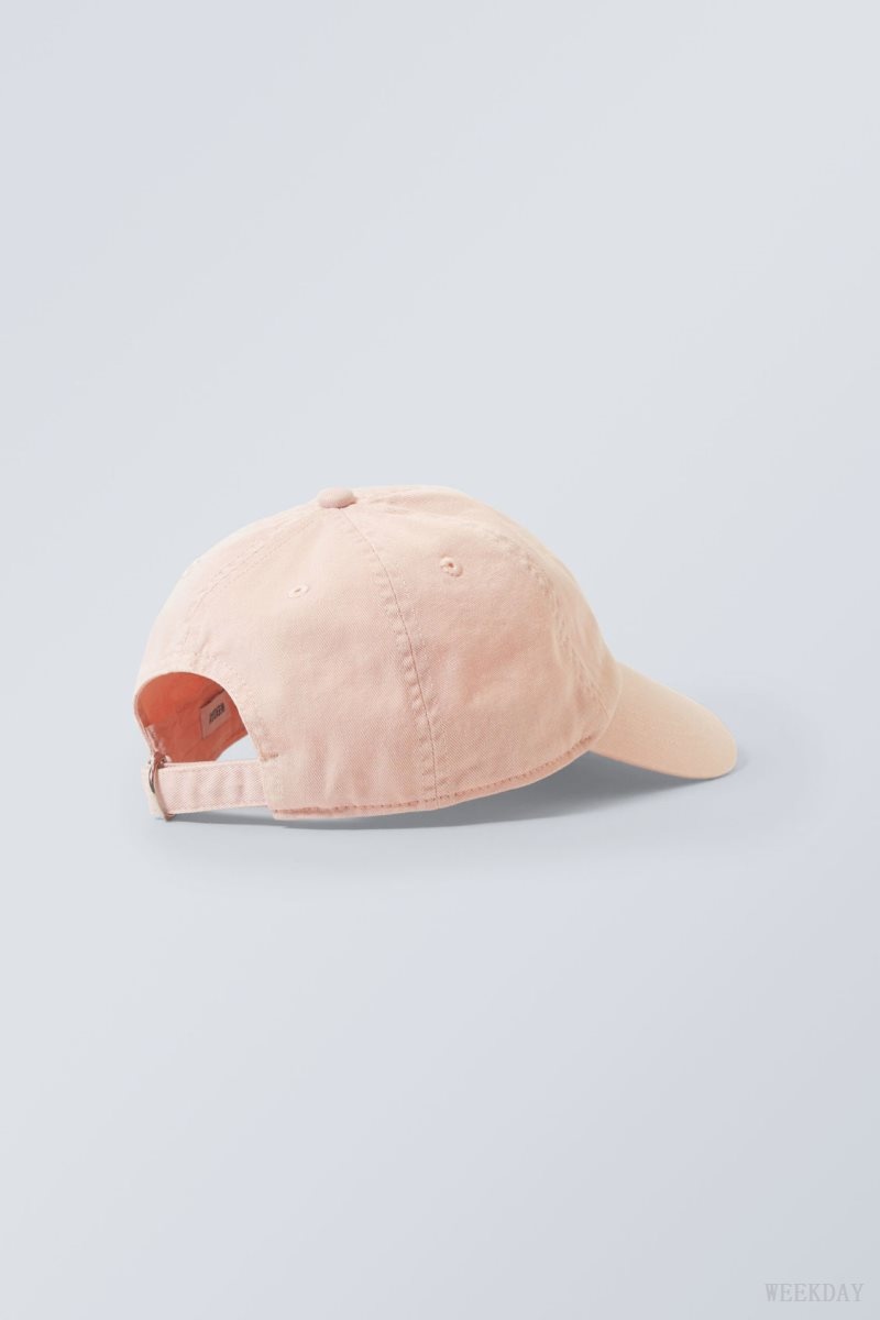 Weekday Essential Washed Cap Pink | UOIU8648