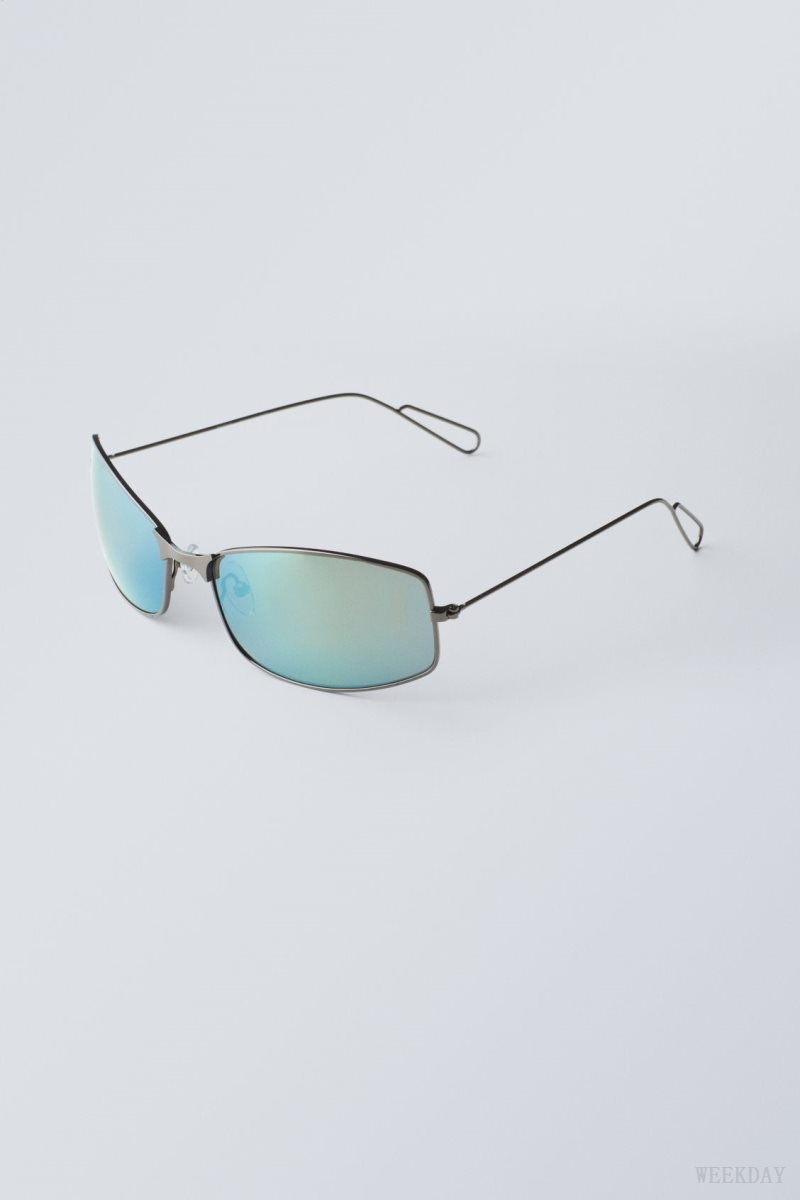 Weekday Flash Sunglasses Green | PSMK7755