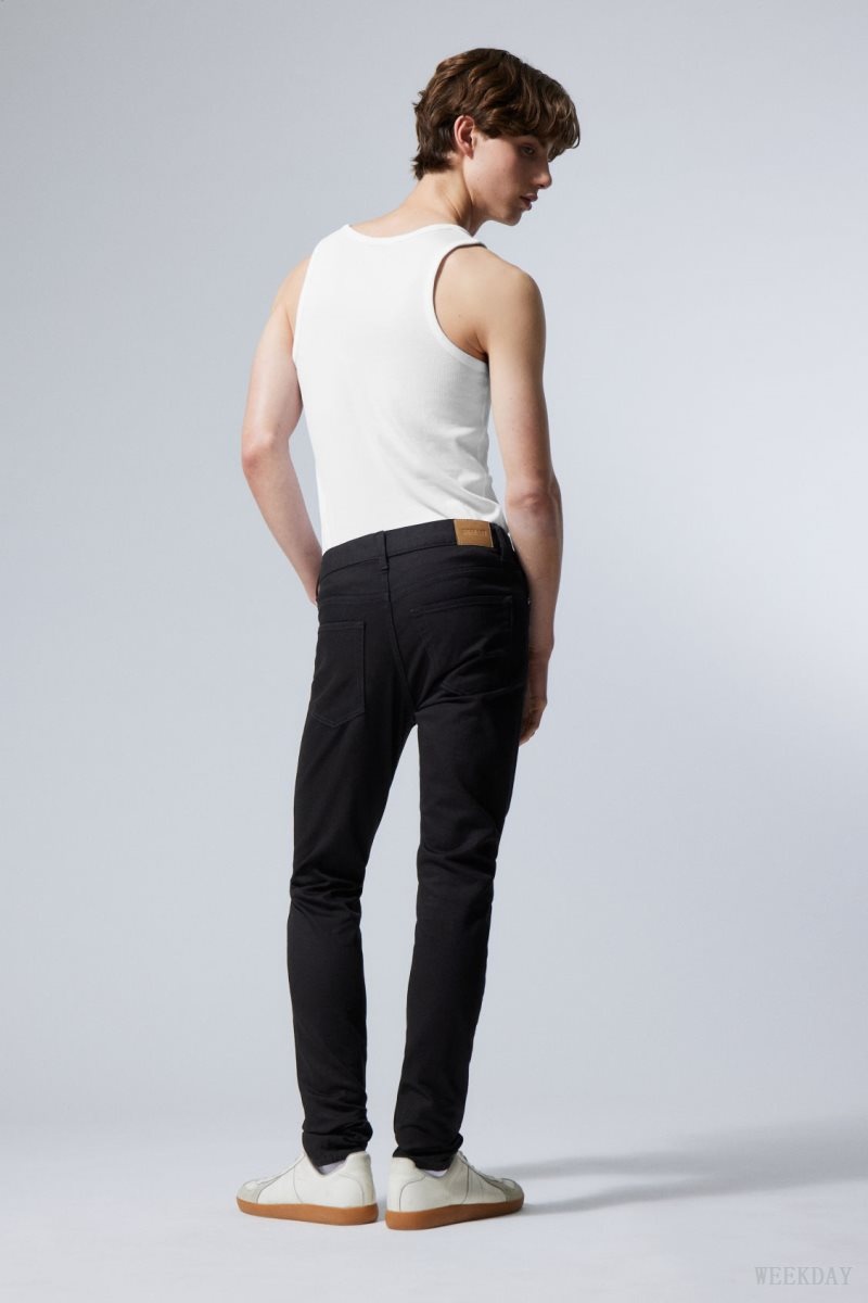 Weekday Friday Skinny Jeans Black | YEYQ0206