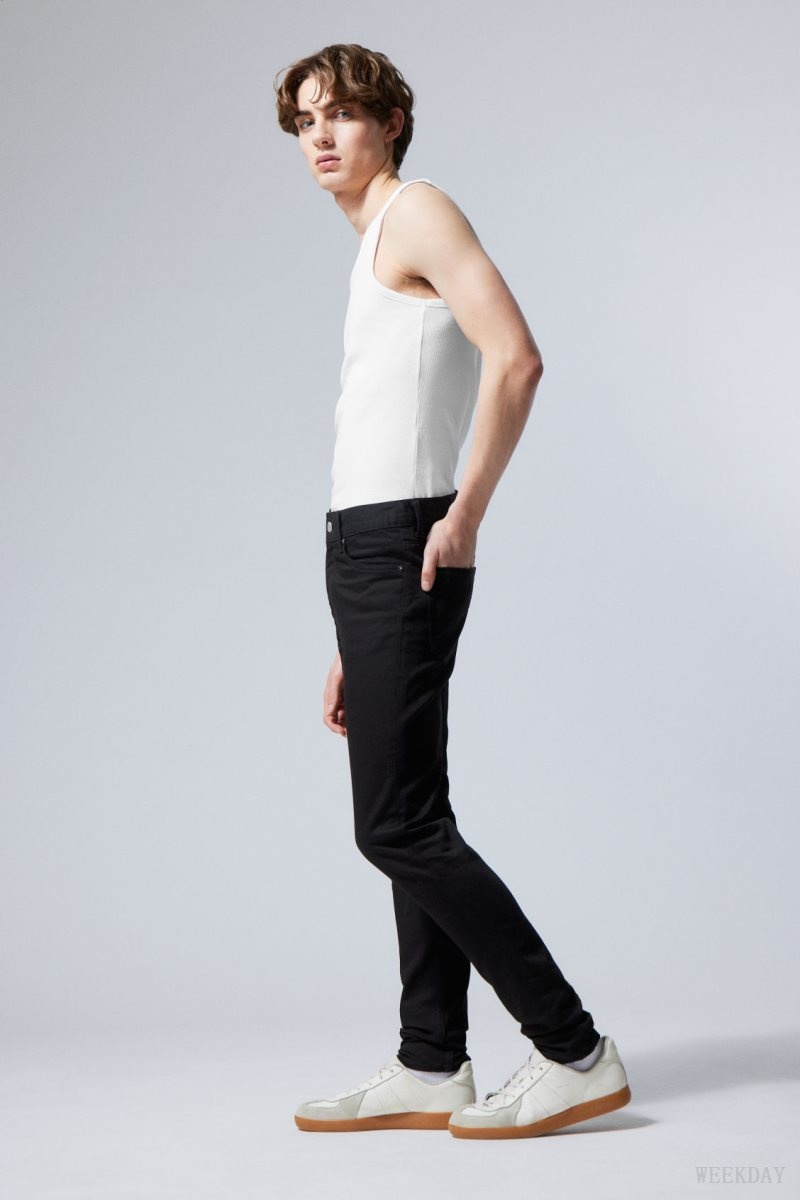 Weekday Friday Skinny Jeans Black | YEYQ0206