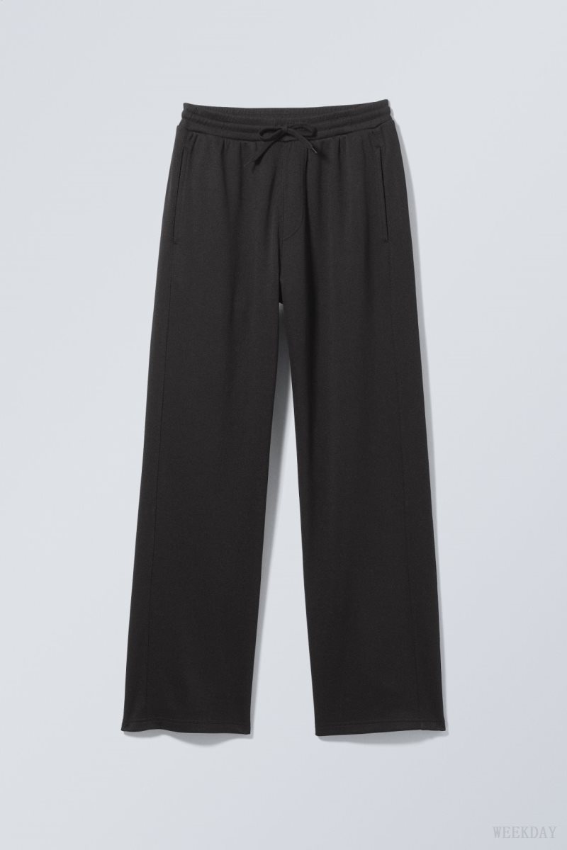 Weekday Hank Tracksuit Trousers Black | LJZX2441