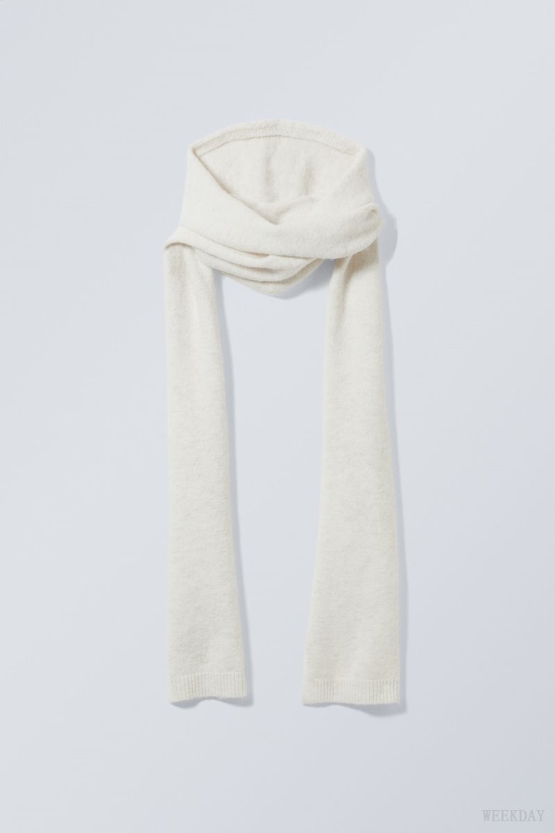 Weekday Hood Scarf White | JQGI6524