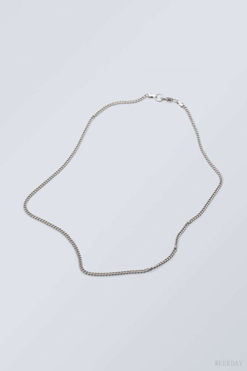 Weekday John Necklace Silver | SCFL7831