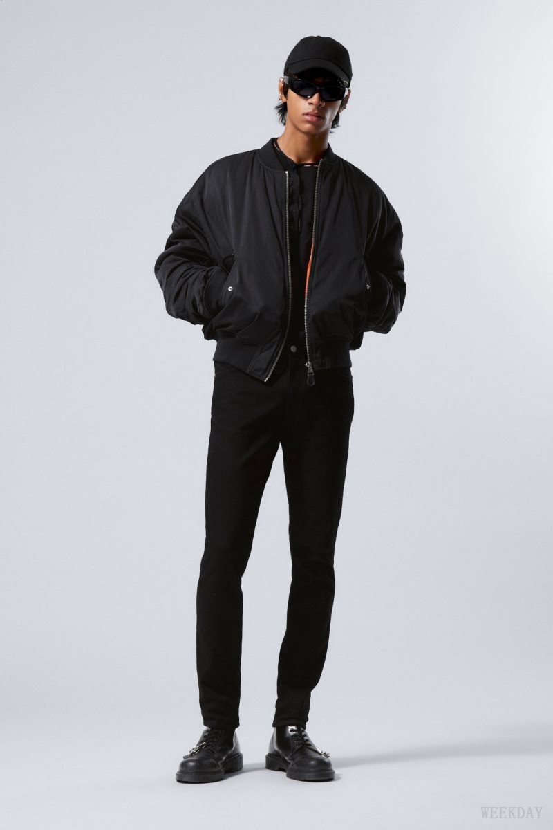 Weekday Jon Bomber Jacket Black | SXKC1667