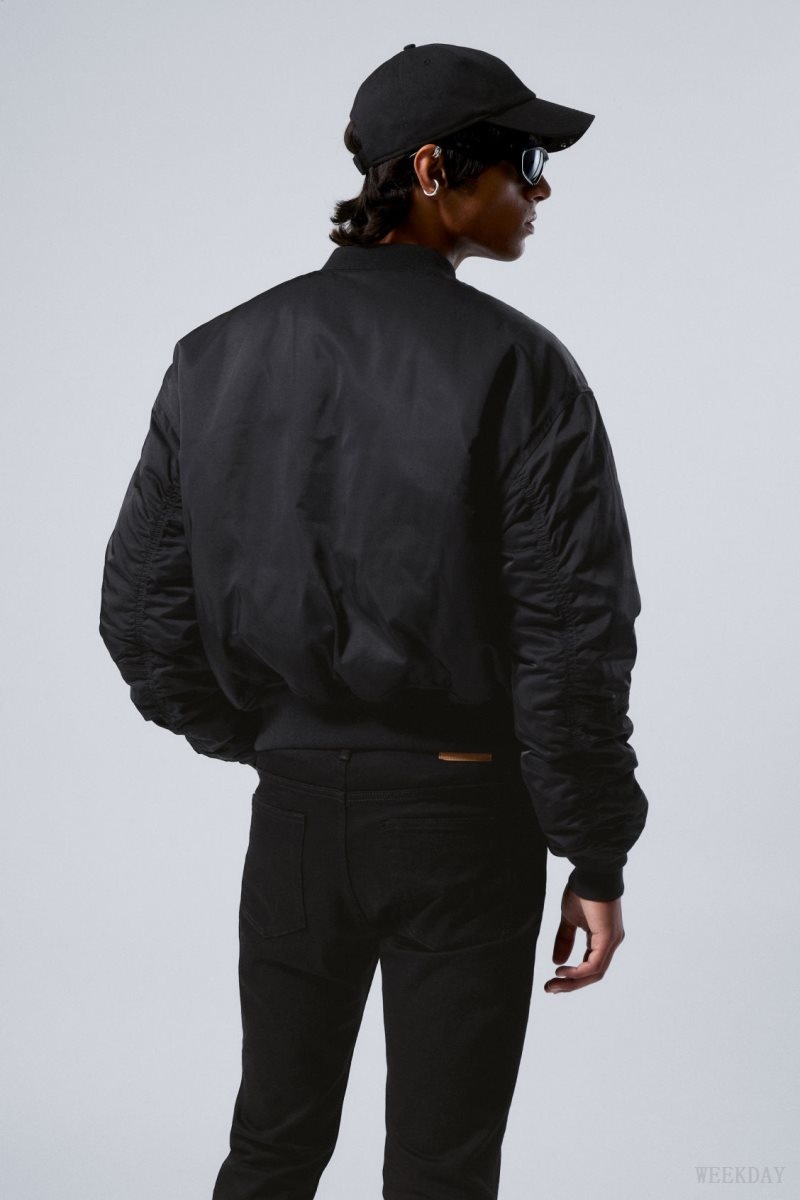 Weekday Jon Bomber Jacket Black | SXKC1667