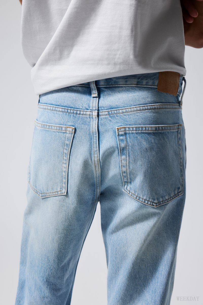 Weekday Klean Regular Straight Jeans Blue | SZCJ2389