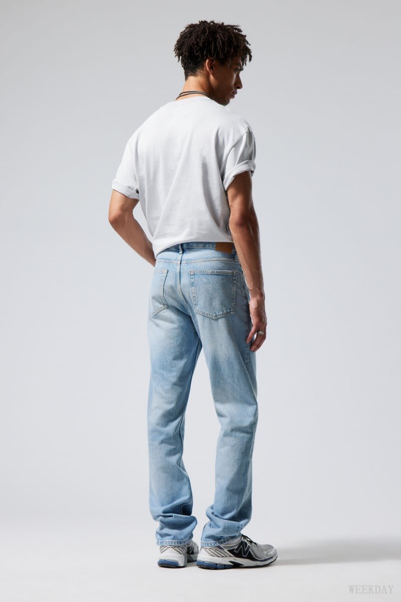 Weekday Klean Regular Straight Jeans Blue | SZCJ2389