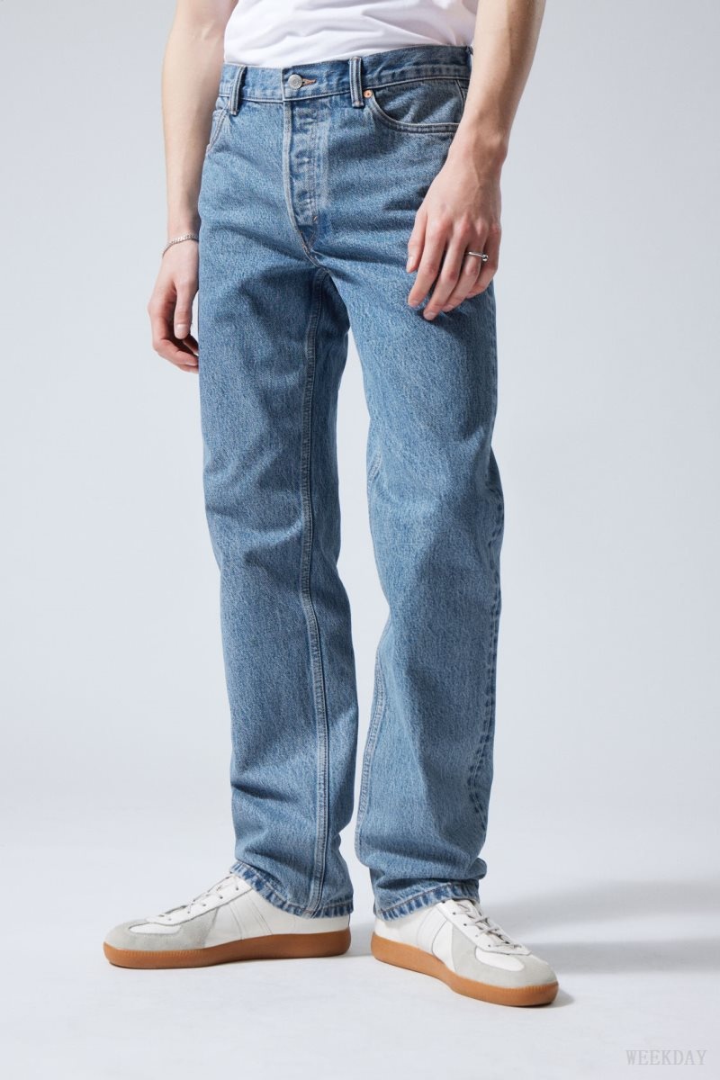 Weekday Klean Regular Straight Jeans Blue | BZAX5248