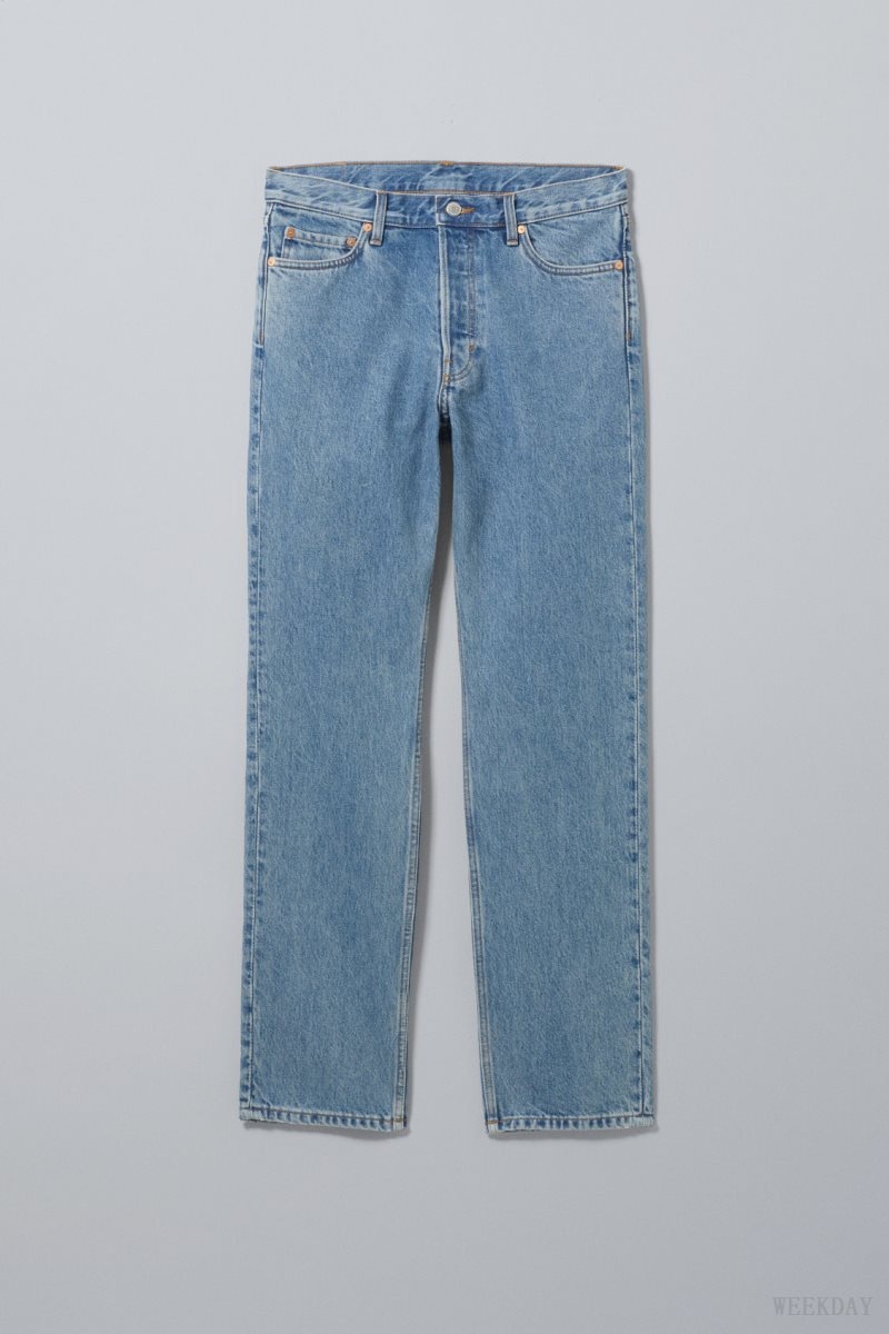 Weekday Klean Regular Straight Jeans Blue | BZAX5248