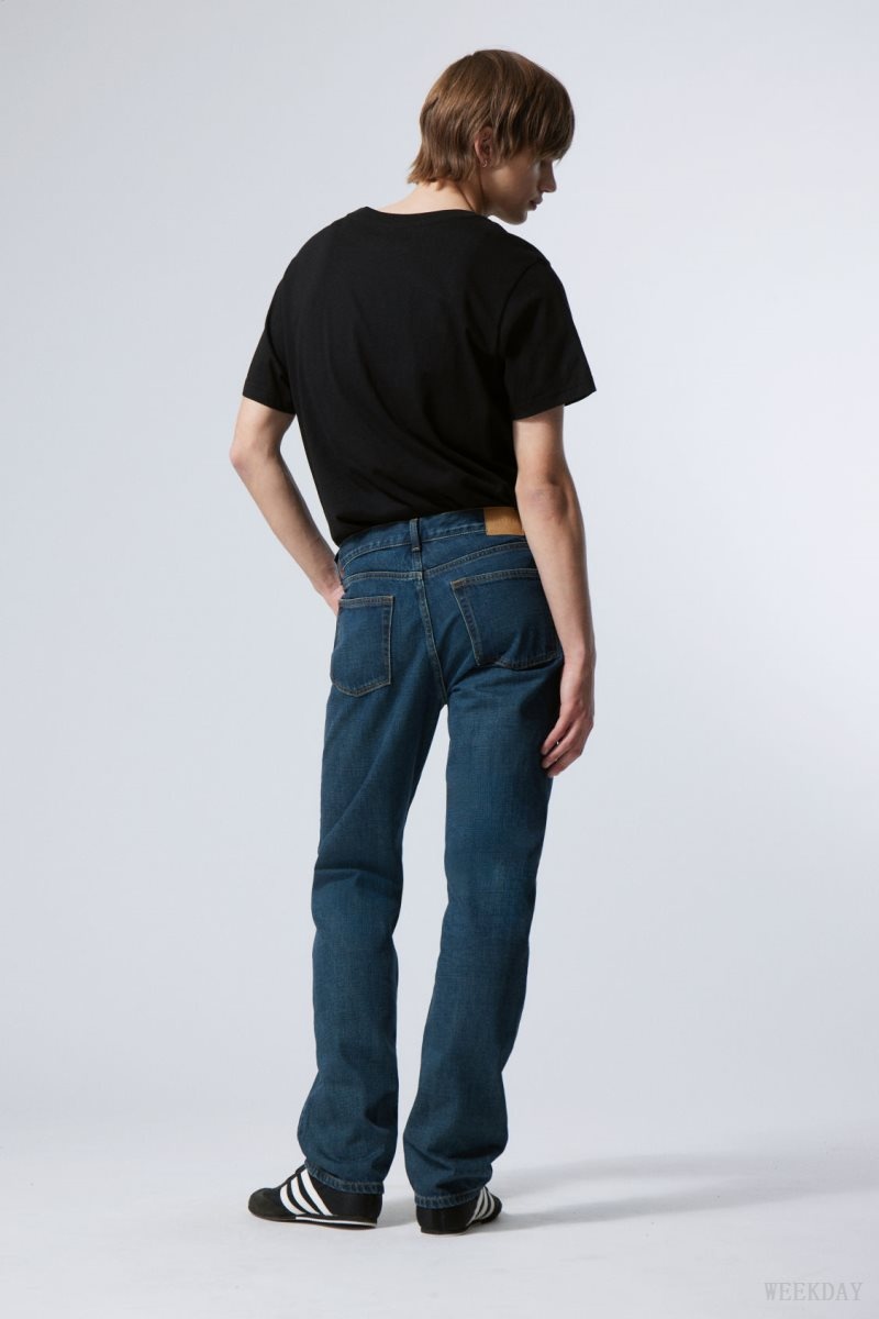 Weekday Klean Regular Straight Jeans Blue | LJHU6712