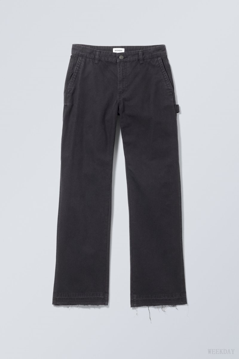 Weekday Mace Carpenter Trousers Black | VFLT0674