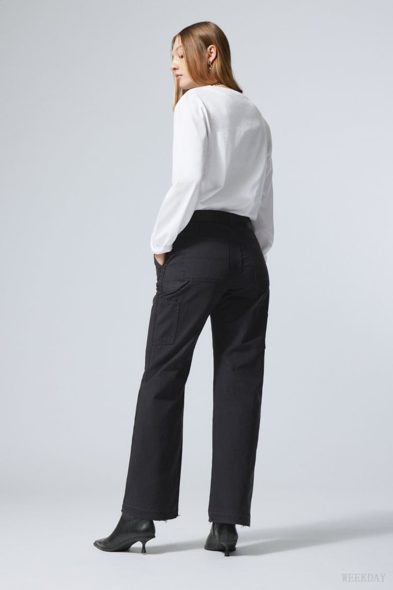 Weekday Mace Carpenter Trousers Black | VFLT0674