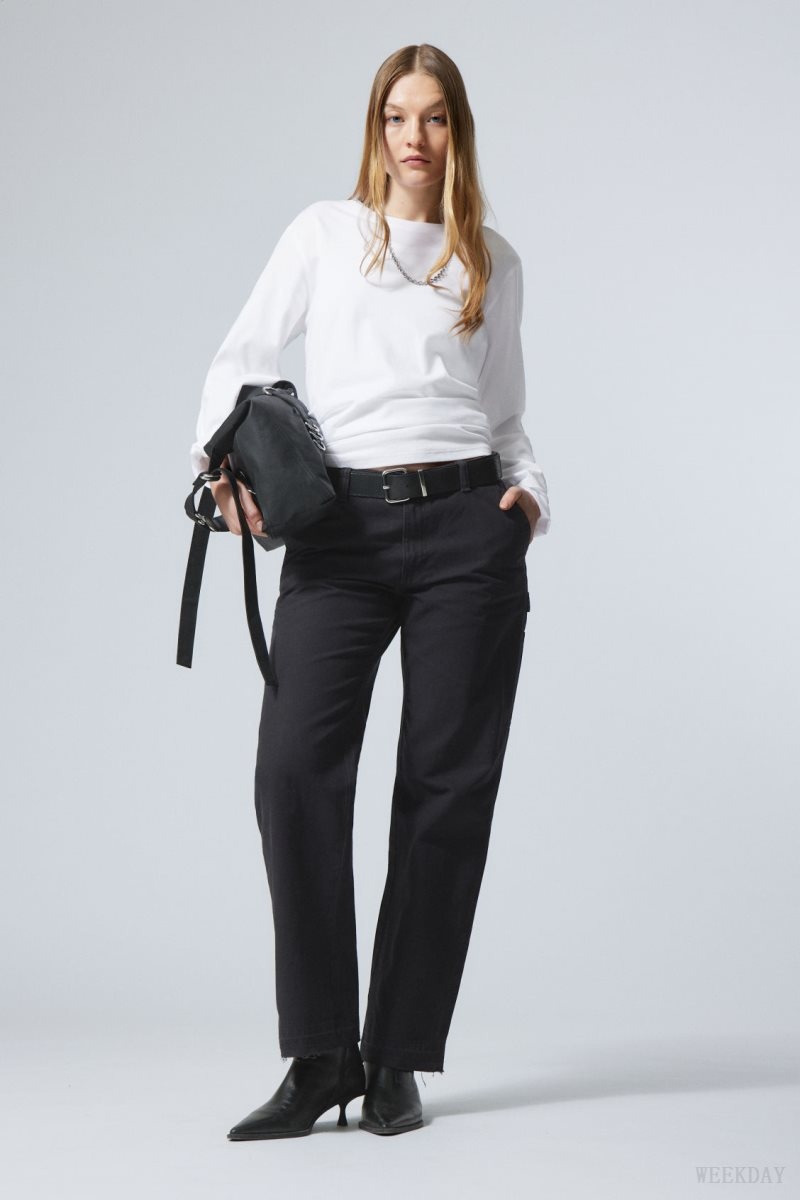 Weekday Mace Carpenter Trousers Black | VFLT0674