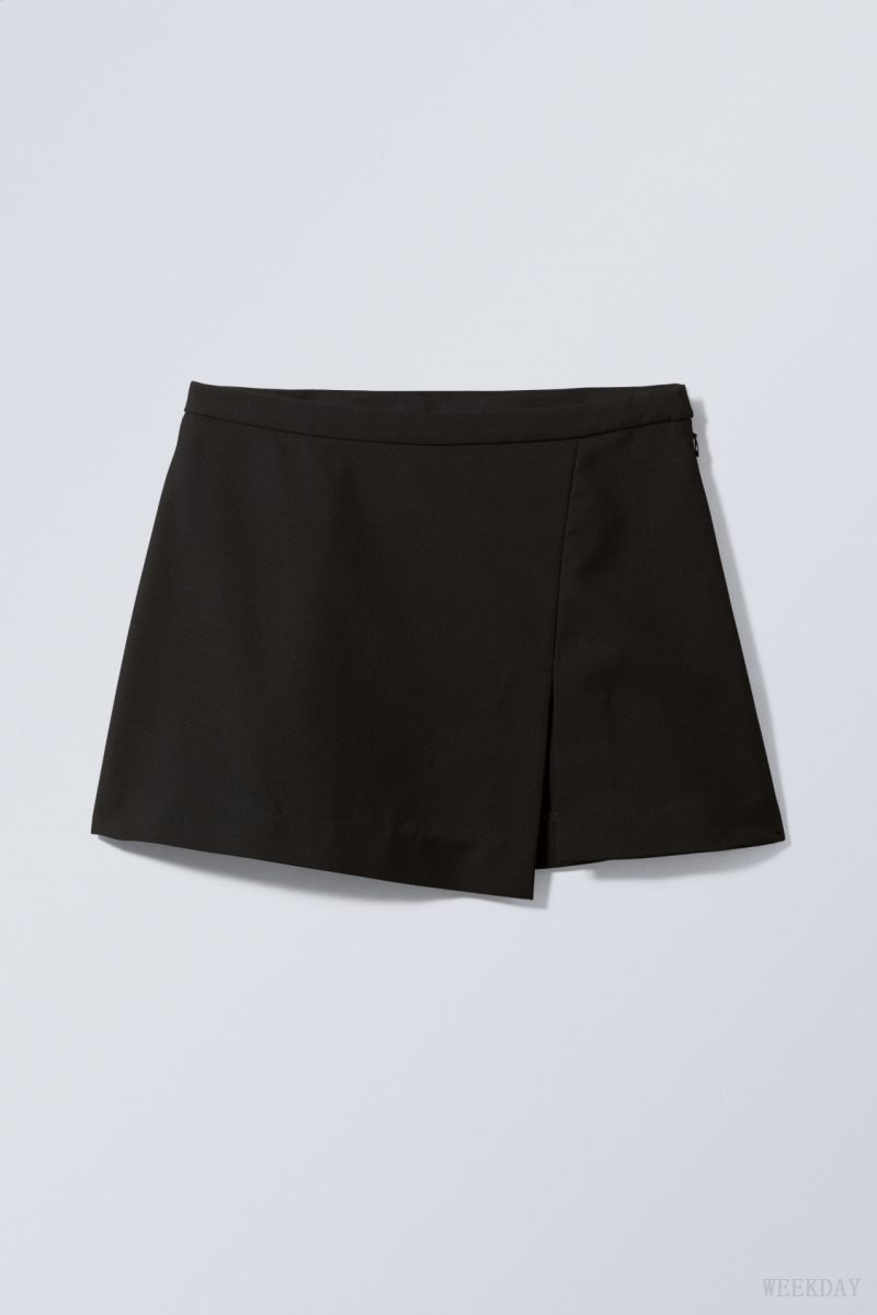 Weekday Mel Mini Skirt Black | URLD1522