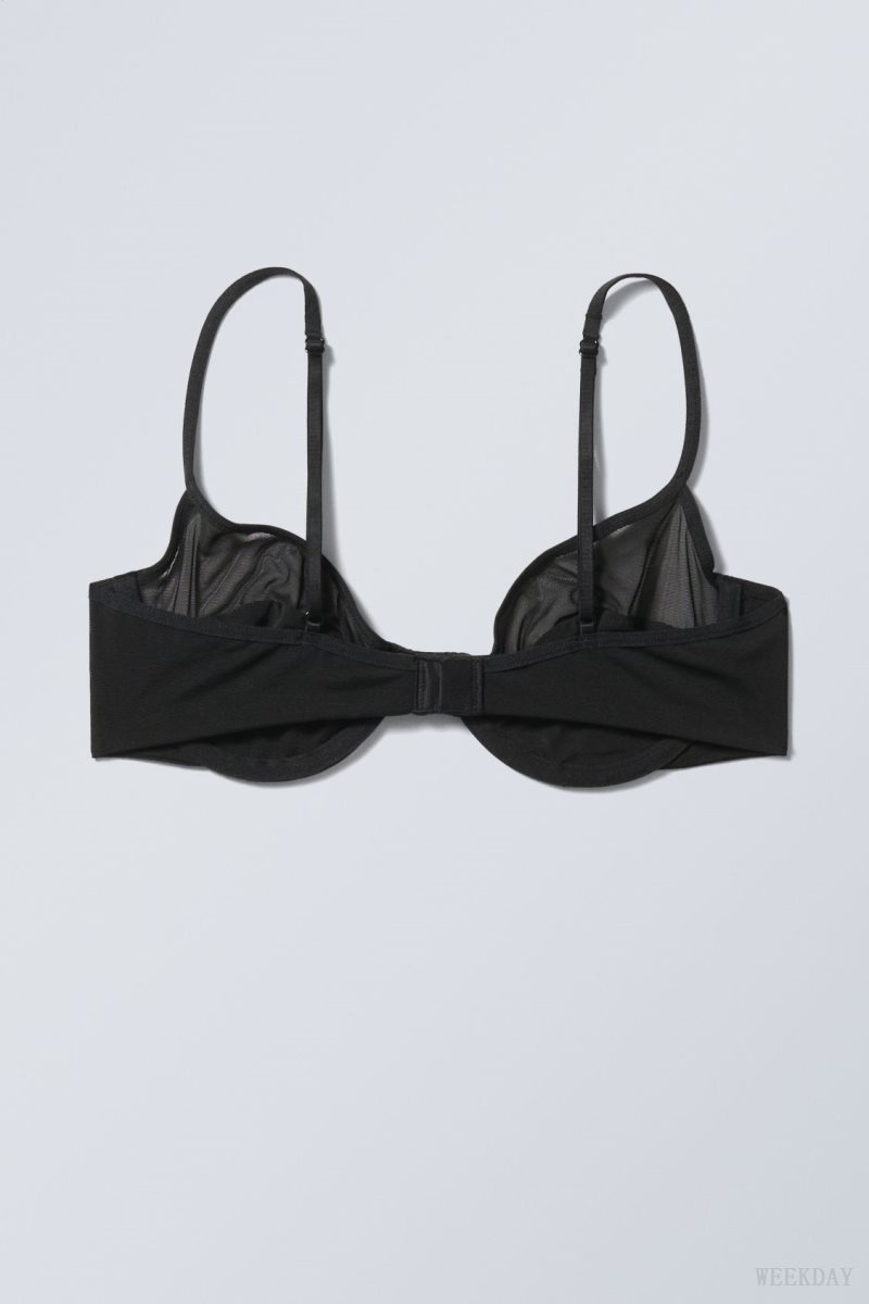 Weekday Molly Underwire Bra Bra Black | HWHK2904