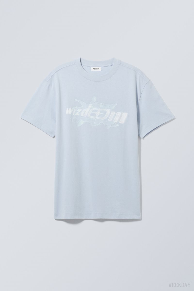 Weekday Oversized Graphic Printed T-shirt Wizdom | IGCA1563