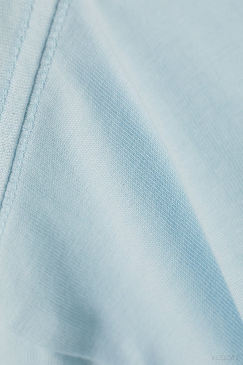 Weekday Oversized Heavyweight T-shirt Light Blue | UIYG9836