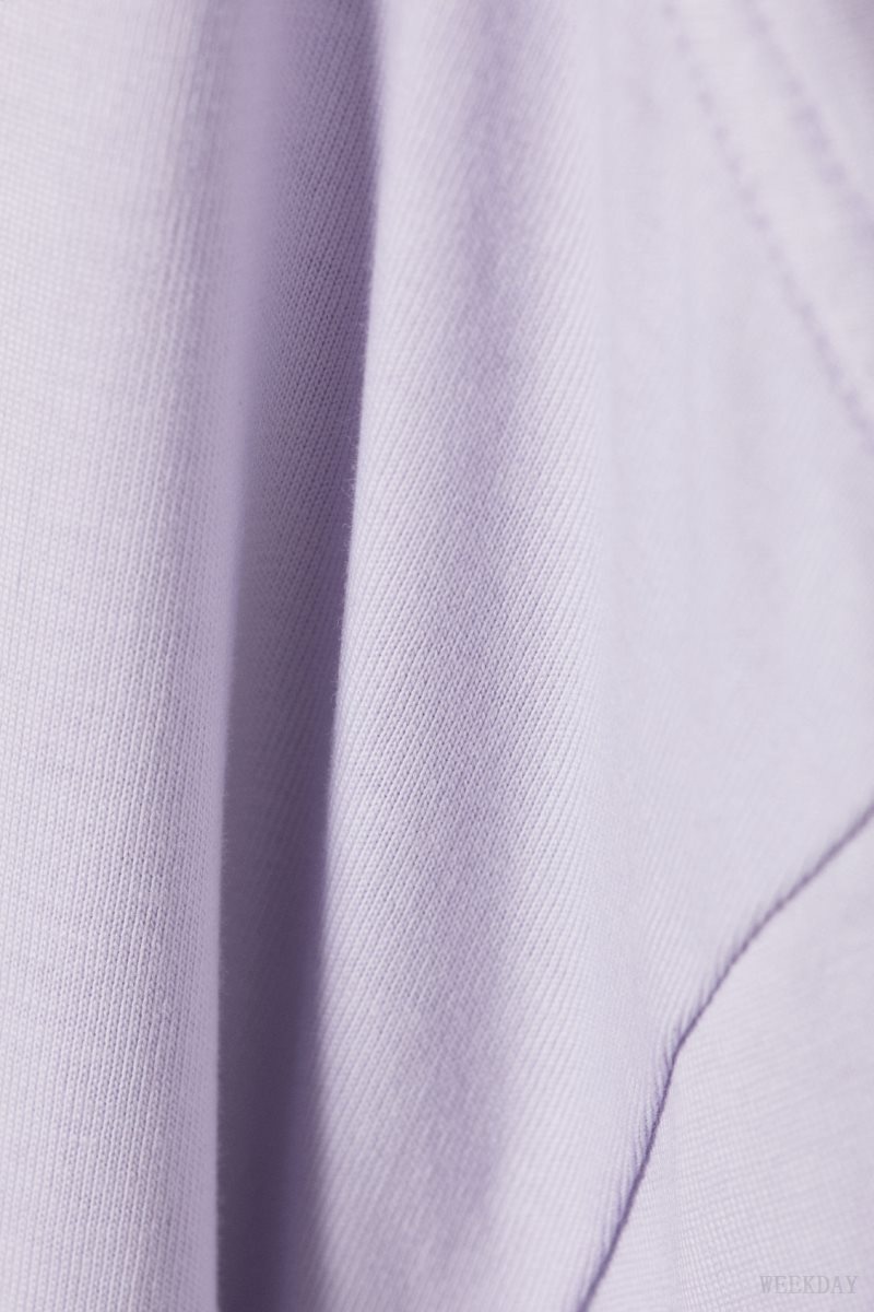 Weekday Oversized Heavyweight T-shirt Purple | BPVA1263