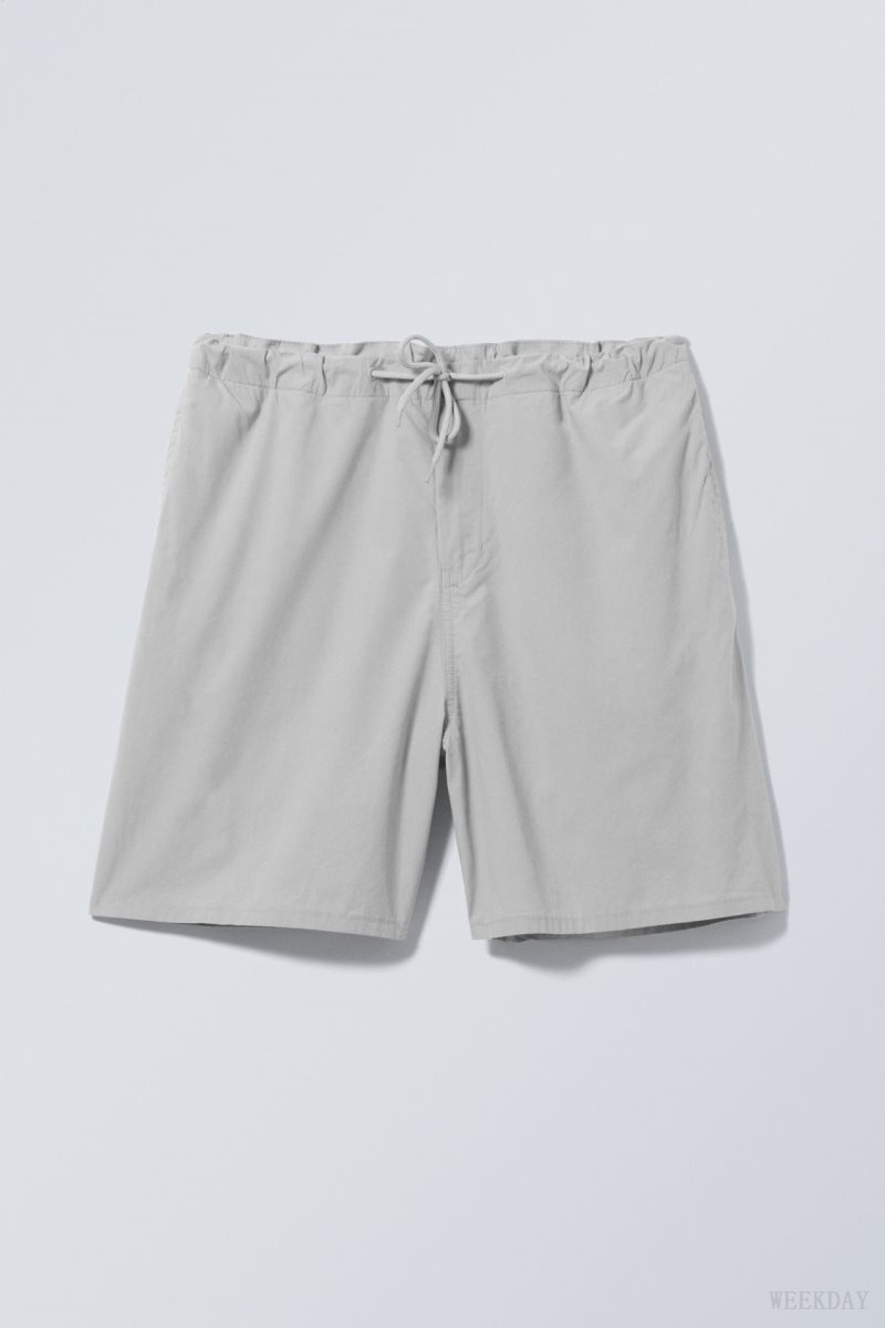 Weekday Parachute Loose Shorts Grey | KZEZ9457