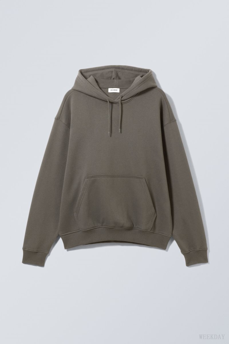 Weekday Relaxed Heavy Hoodie Black | WMSZ9610