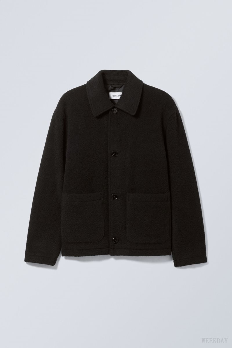 Weekday Rory Wool Jacket Black | ADEU1700