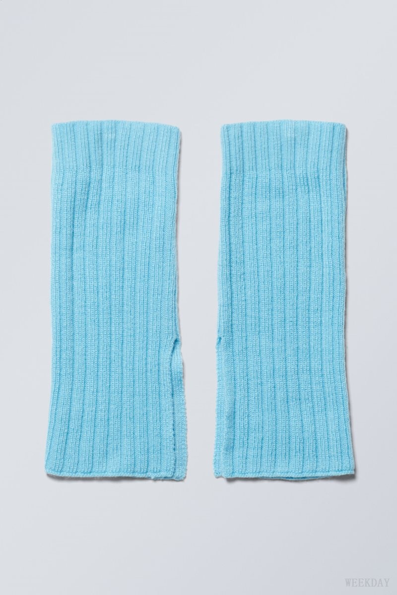 Weekday Short Leg Warmers Light Turquoise | YDXT4737