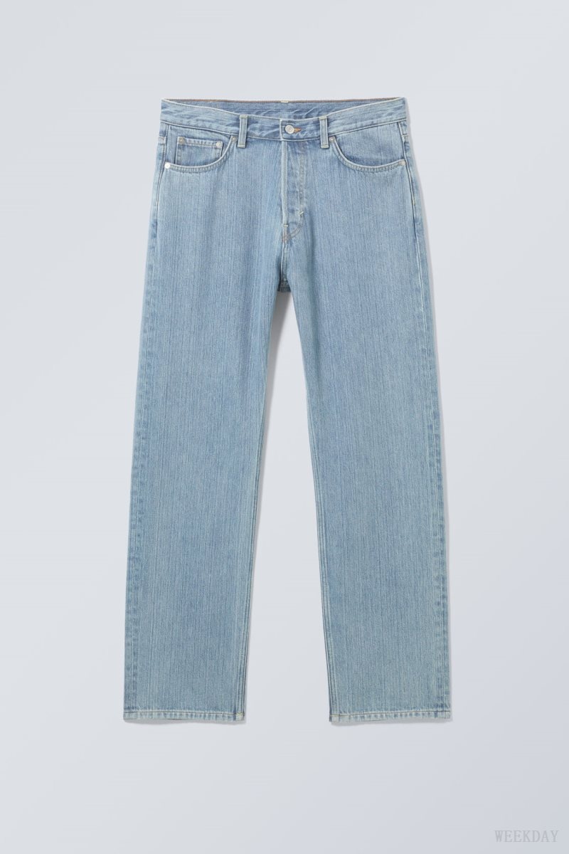 Weekday Space Relaxed Straight Jeans Blue | BOSW5630