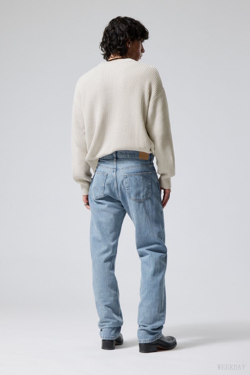 Weekday Space Relaxed Straight Jeans Blue | BOSW5630