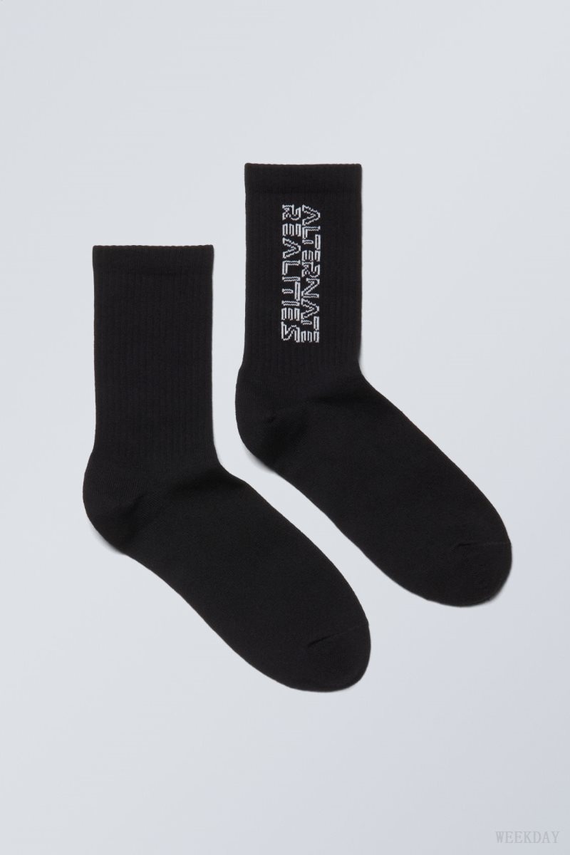 Weekday Sport Printed Socks Alternate Realities | ZNJE0272