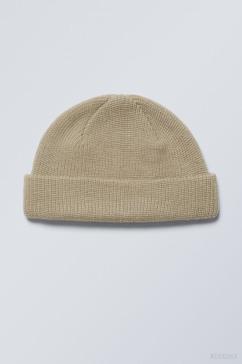 Weekday Stan Beanie Beige | LZTI4728