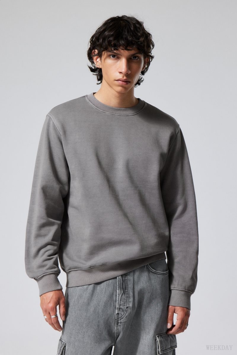 Weekday Standard Midweight Sweatshirt Grey | LWKN1441