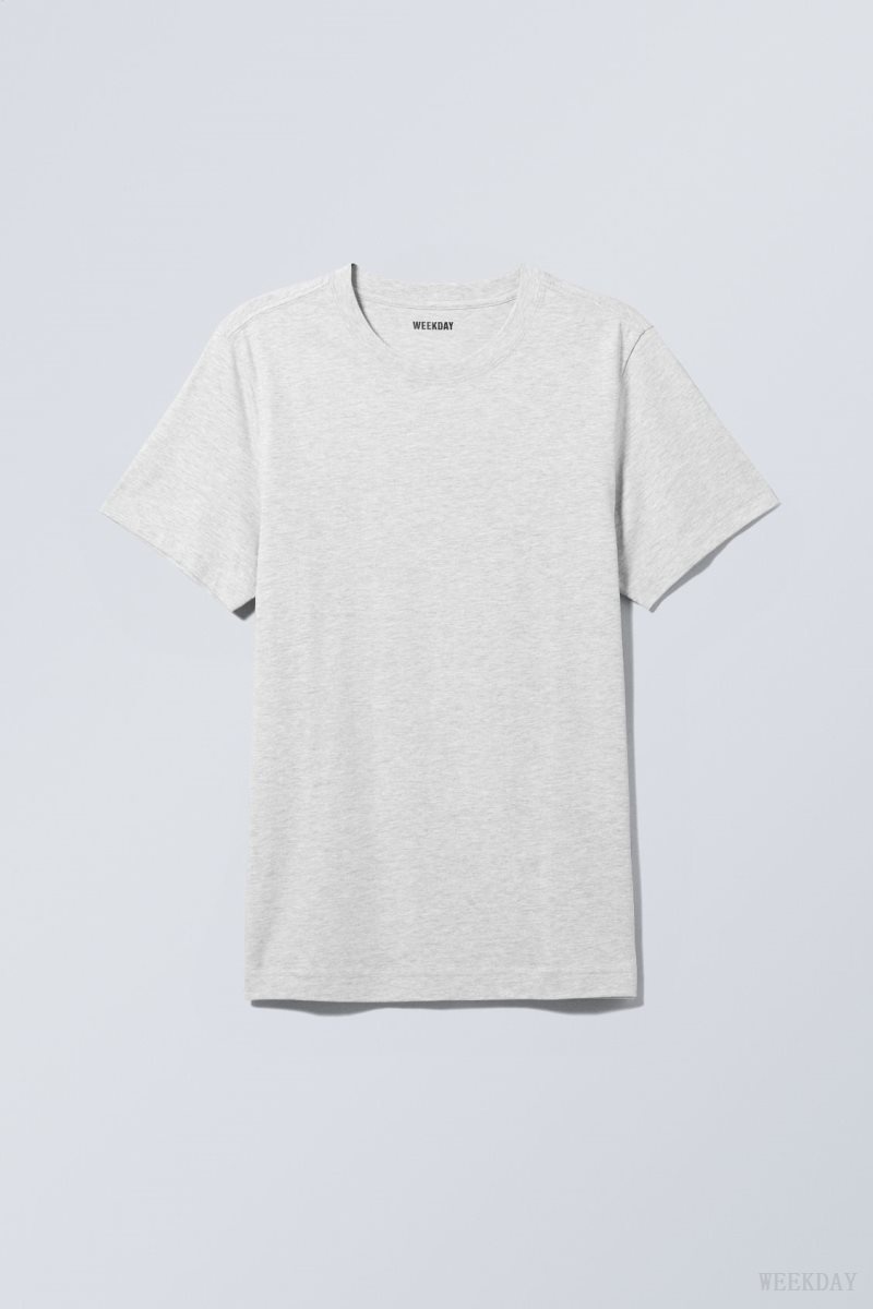 Weekday Standard Midweight T-shirt Grey | MGON8825