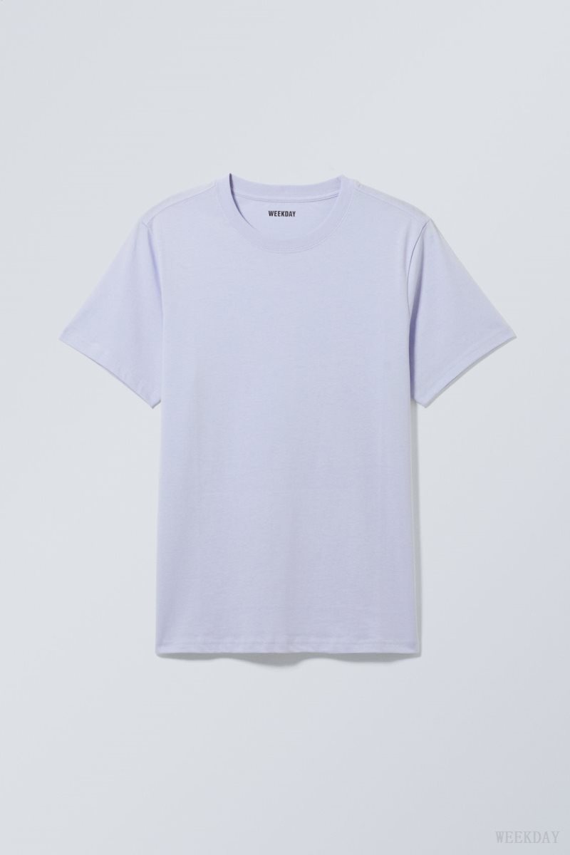 Weekday Standard Midweight T-shirt Purple | LLTW9886