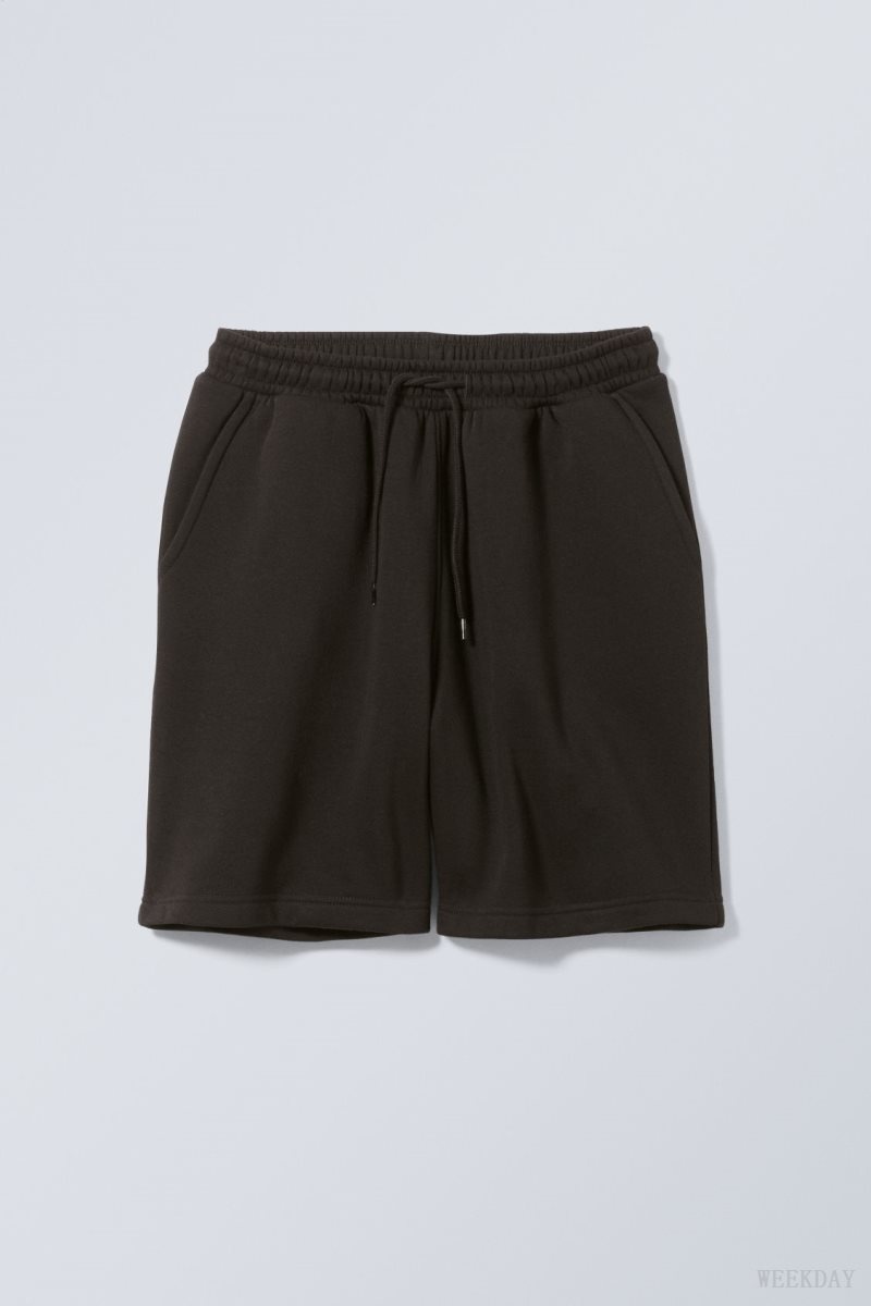 Weekday Standard Sweatshorts Black | YSSE7888