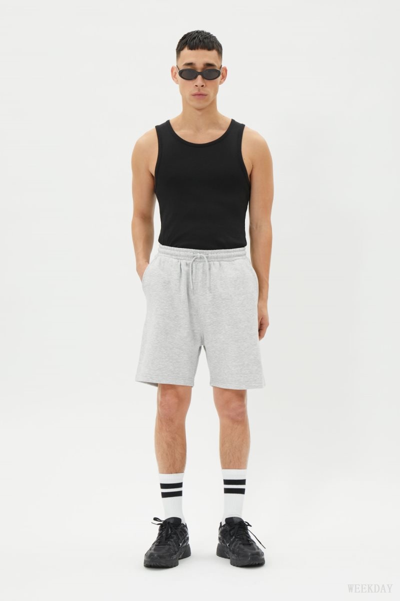 Weekday Standard Sweatshorts Grey | OIBO9851