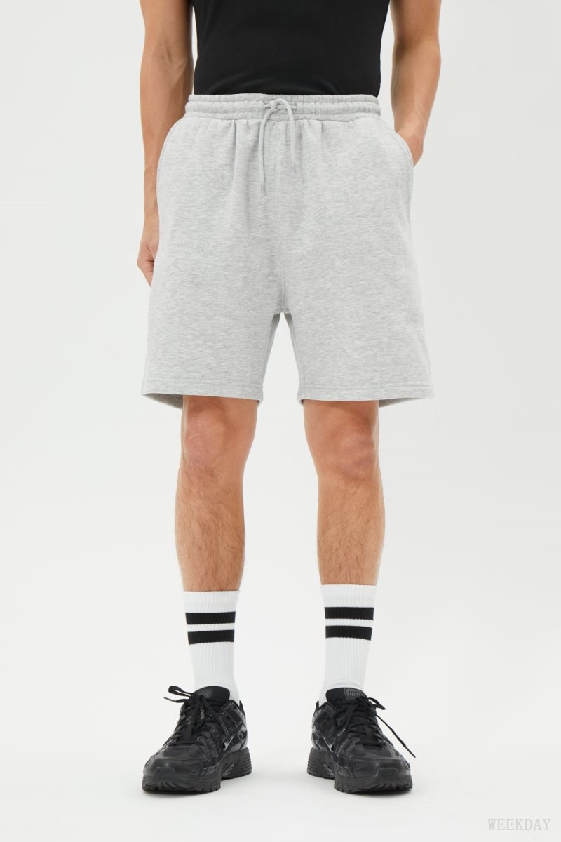 Weekday Standard Sweatshorts Grey | OIBO9851