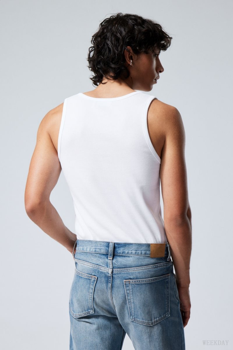 Weekday Standard Tank Top White | RBXA8630