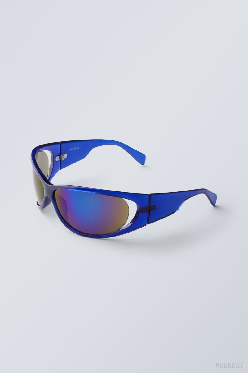 Weekday Strike Sunglasses Blue | GZXY7424