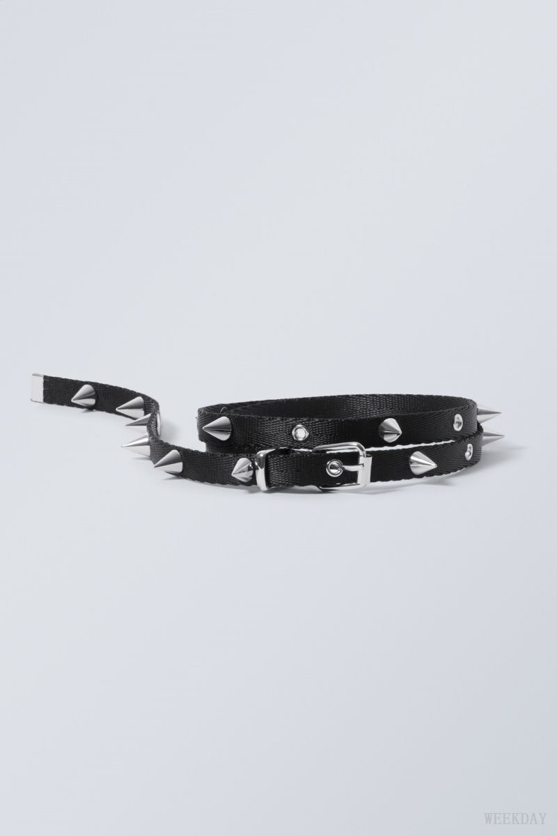 Weekday Stud Belt Black | WECB0565