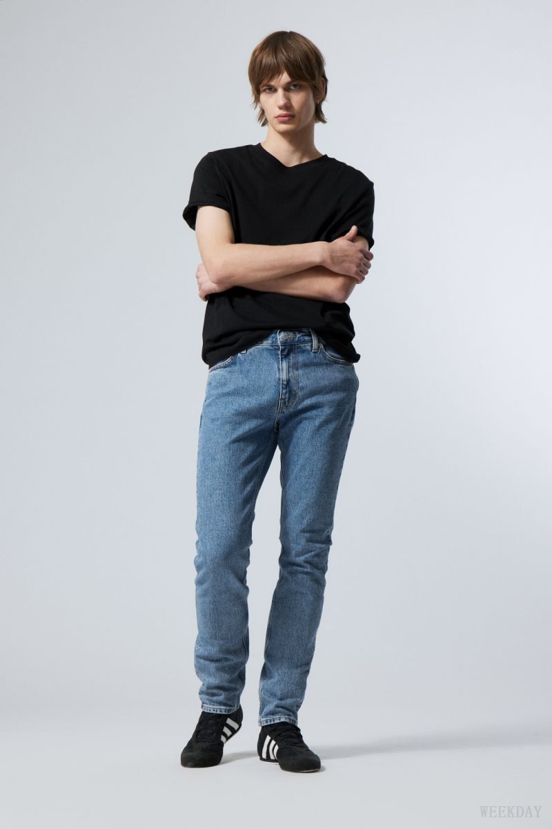 Weekday Sunday Slim Tapered Jeans Blue | GXBA2933