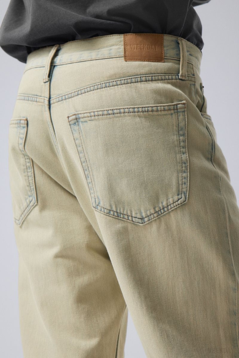 Weekday Time Bleached Bootcut Jeans Sunbleached | RLBS4841