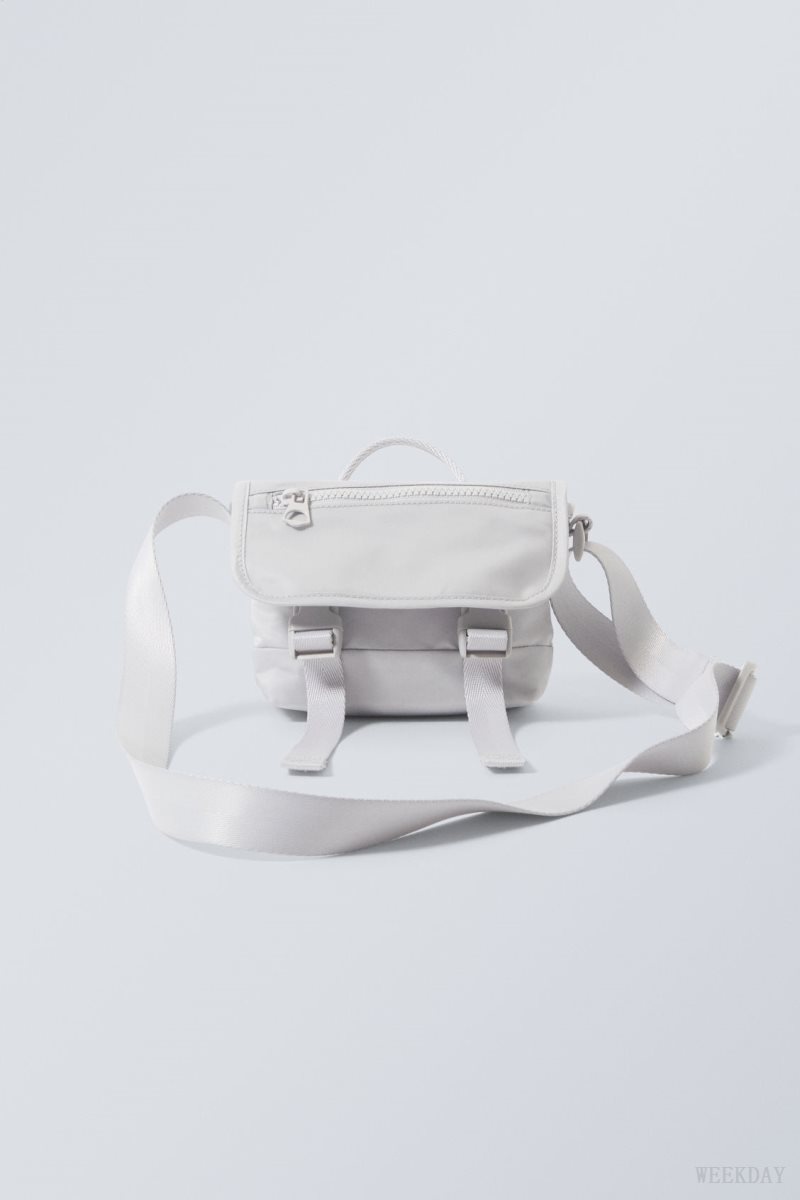 Weekday Tiny Messenger Bag Grey | EPNC5374