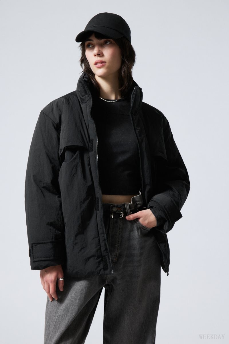 Weekday Windy Jacket Black | UMSU1334